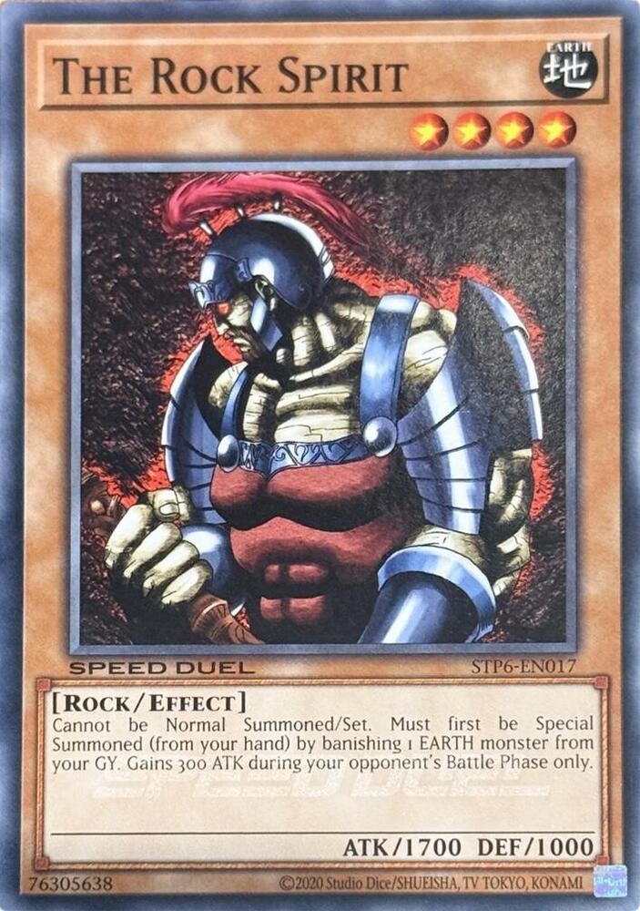 The Rock Spirit STP6-EN017 card from Speed Duel: Tournament Pack 6