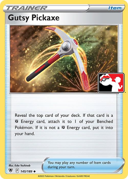 Gutsy Pickaxe 145/189 card from Prize Pack Series Cards