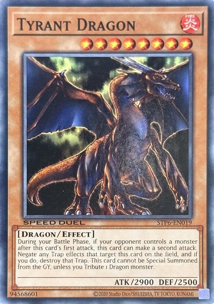 Tyrant Dragon STP6-EN019 card from Speed Duel: Tournament Pack 6