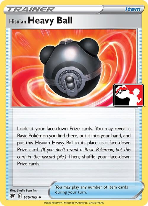 Hisuian Heavy Ball 146/189 card from Prize Pack Series Cards