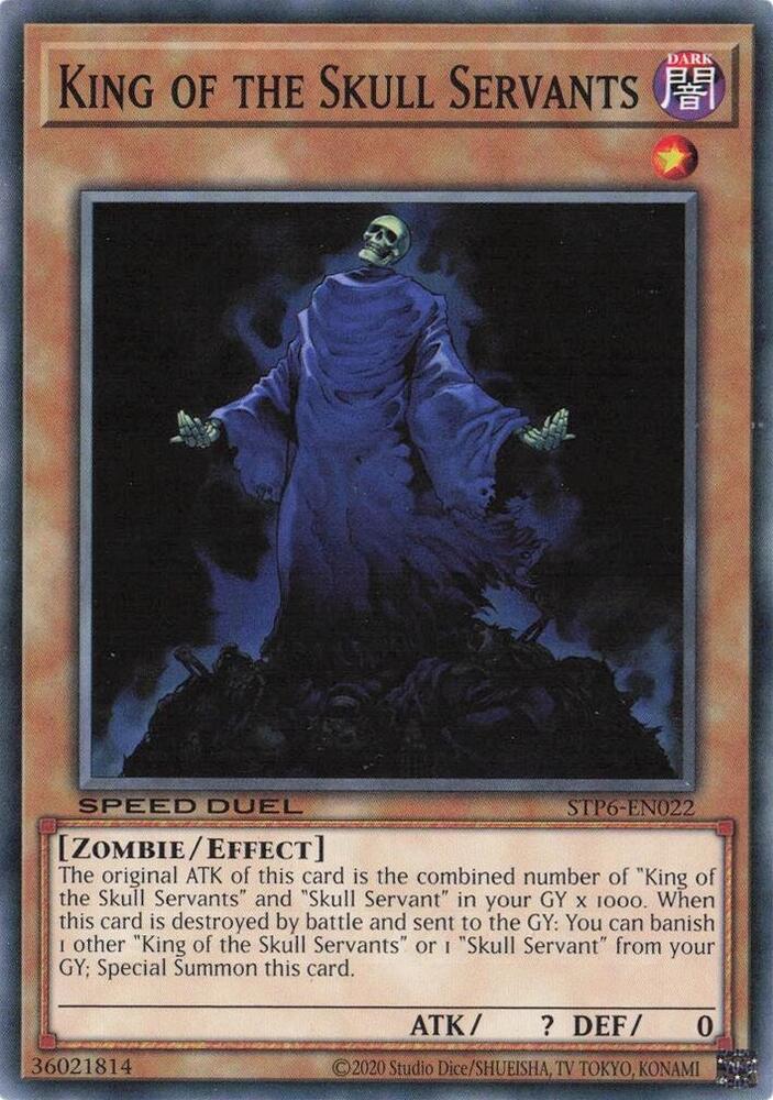 King of the Skull Servants STP6-EN022 card from Speed Duel: Tournament Pack 6