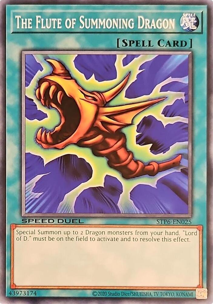 The Flute of Summoning Dragon STP6-EN025 card from Speed Duel: Tournament Pack 6