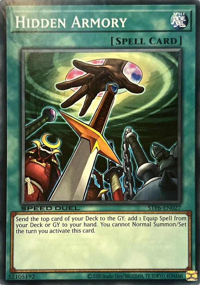 Hidden Armory STP6-EN027 card from Speed Duel: Tournament Pack 6