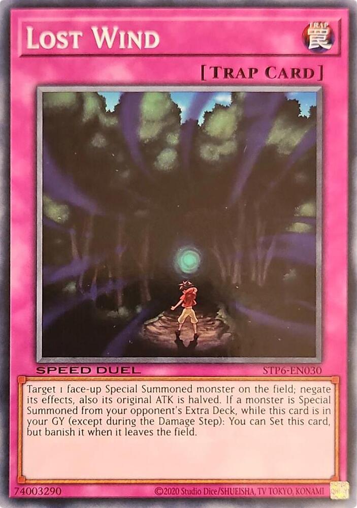 Lost Wind STP6-EN030 card from Speed Duel: Tournament Pack 6
