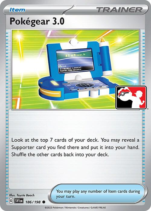 Pokegear 3.0 186/198 card from Prize Pack Series Cards