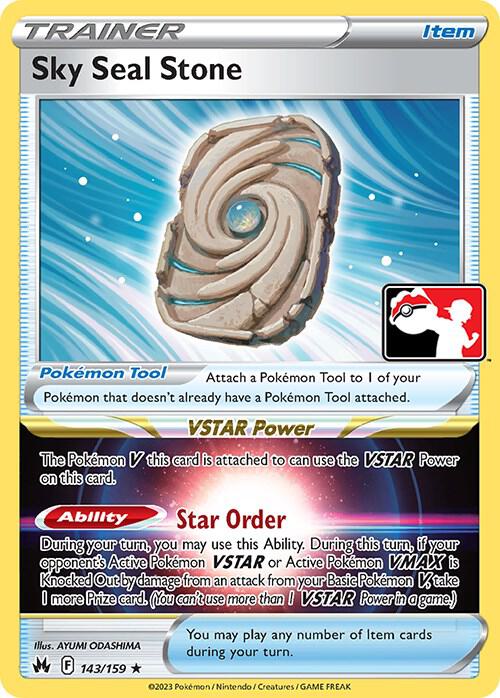 Sky Seal Stone 143/159 card from Prize Pack Series Cards
