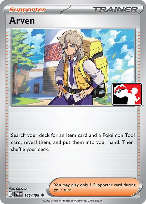 Arven 166/198 card from Prize Pack Series Cards
