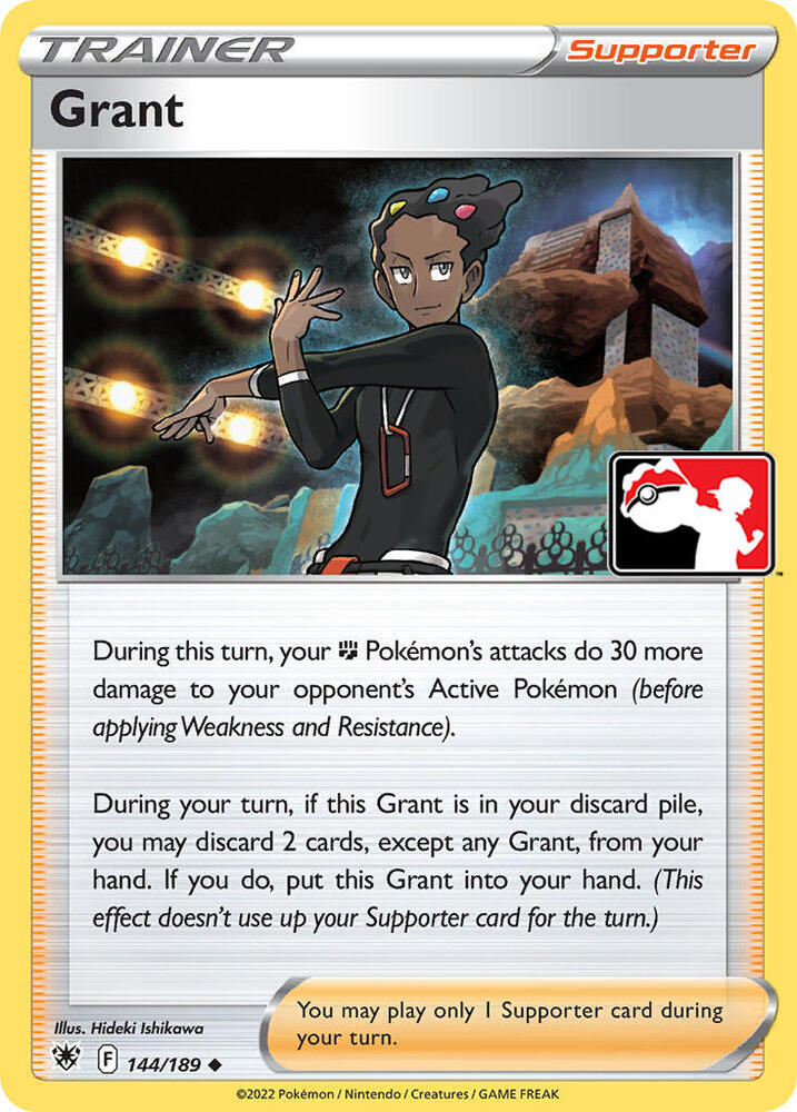 Grant 144/189 card from Prize Pack Series Cards
