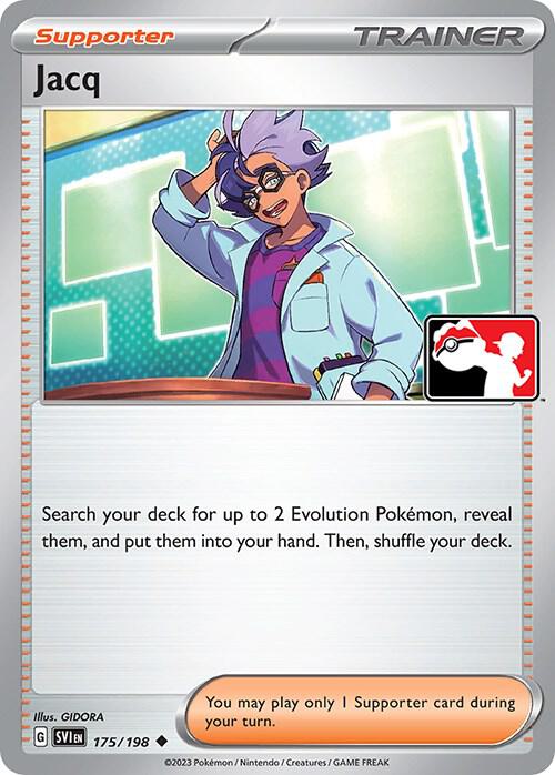 Jacq 175/198 card from Prize Pack Series Cards