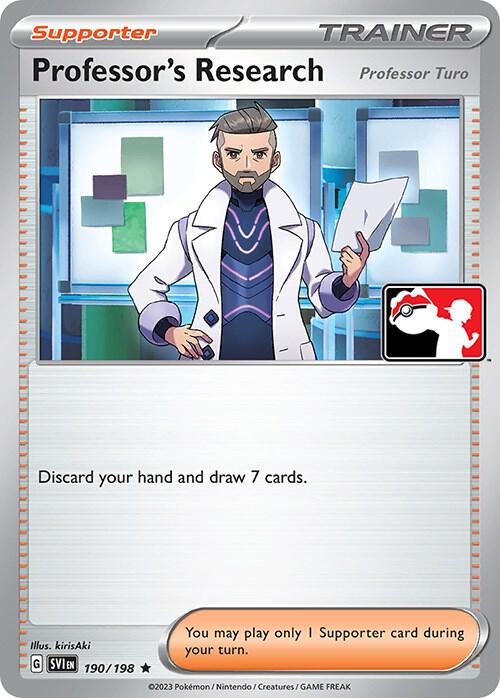 Professor's Research 190/198 card from Prize Pack Series Cards