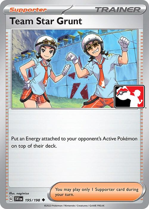 Team Star Grunt 195/198 card from Prize Pack Series Cards