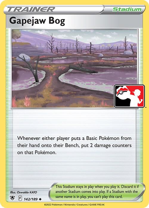 Gapejaw Bog 142/189 card from Prize Pack Series Cards