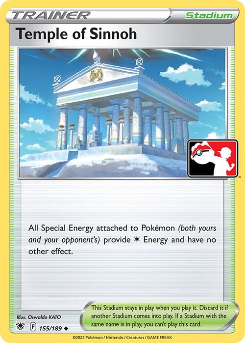 Temple of Sinnoh 155/189 card from Prize Pack Series Cards