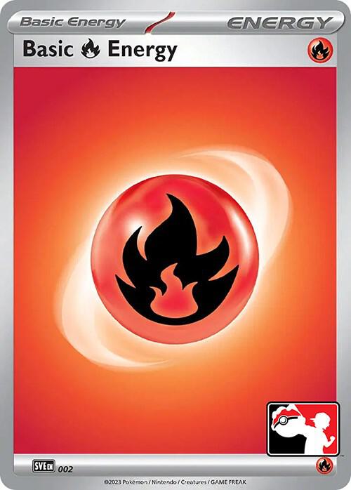 Basic Fire Energy 002 card from Prize Pack Series Cards