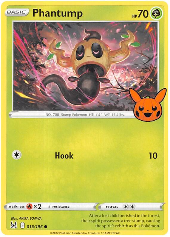 Phantump 016/196 card from Trick or Trade BOOster Bundle 2023
