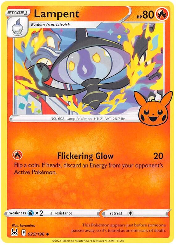 Lampent 025/196 card from Trick or Trade BOOster Bundle 2023