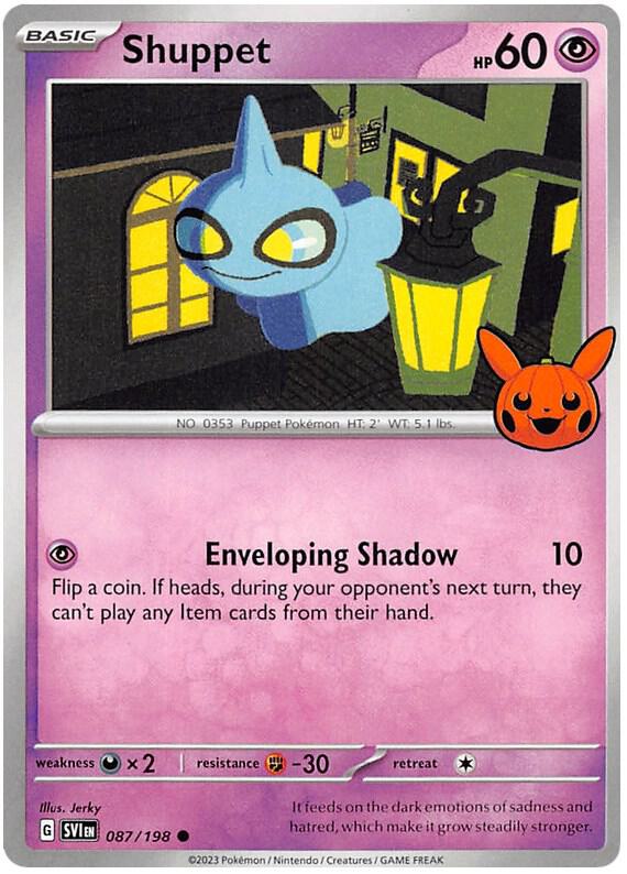 Shuppet 087/198 card from Trick or Trade BOOster Bundle 2023