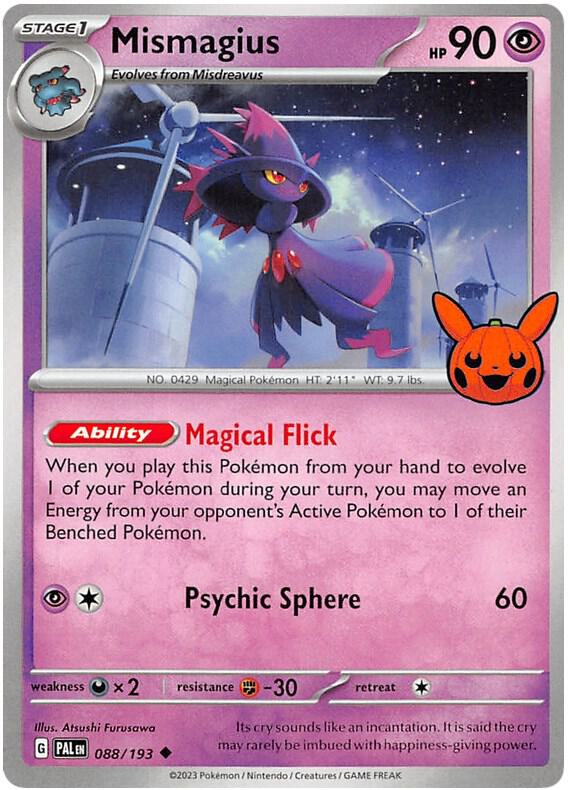 Mismagius 088/193 card from Trick or Trade BOOster Bundle 2023