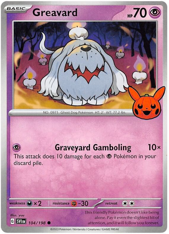Greavard 104/198 card from Trick or Trade BOOster Bundle 2023