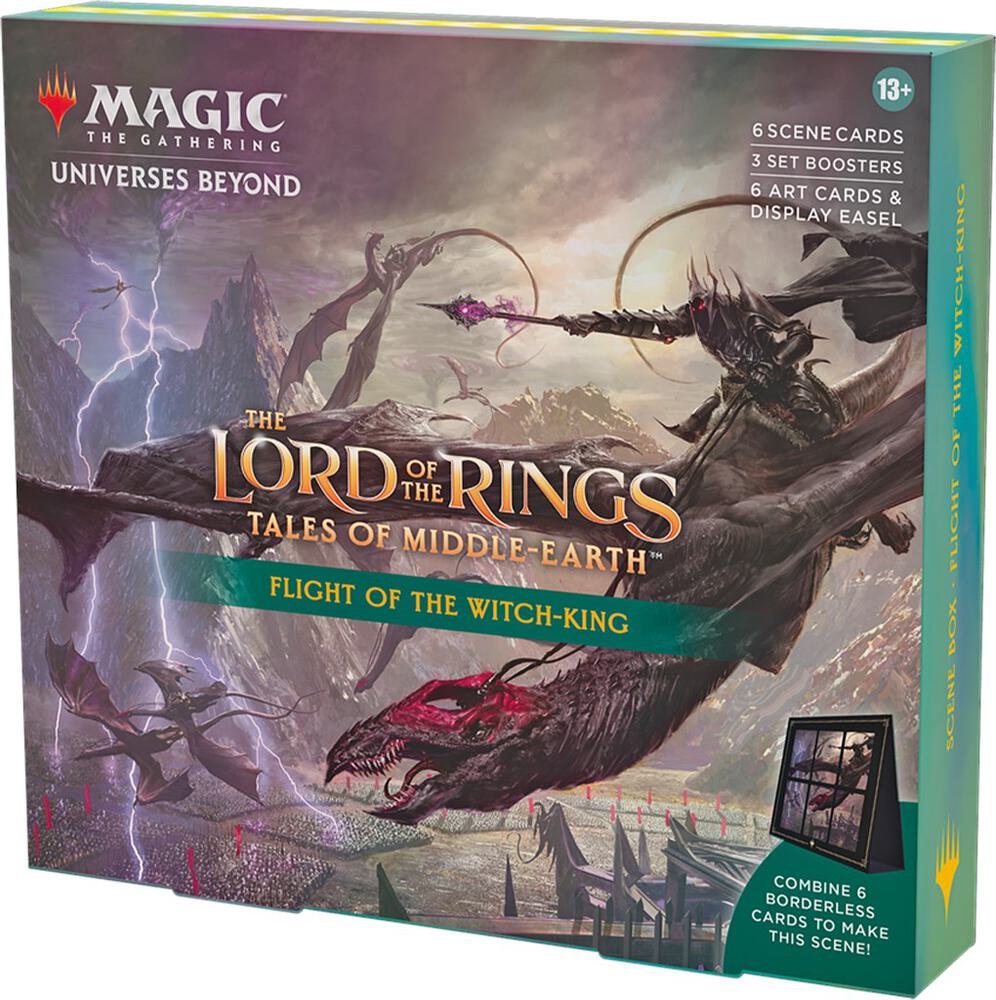 The Lord of the Rings: Tales of Middle-earth Scene Box - Flight of the Witch-King card from Universes Beyond: The Lord of the Rings: Tales of Middle-earth