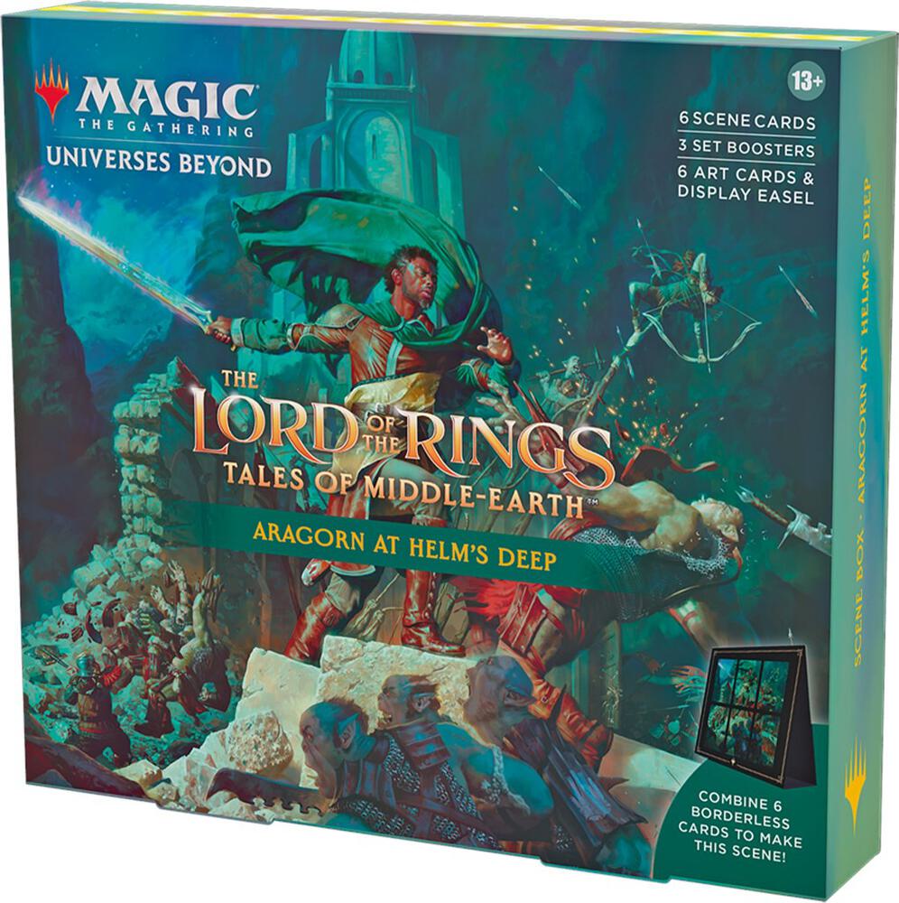 The Lord of the Rings: Tales of Middle-earth Scene Box - Aragorn at Helm's Deep card from Universes Beyond: The Lord of the Rings: Tales of Middle-earth