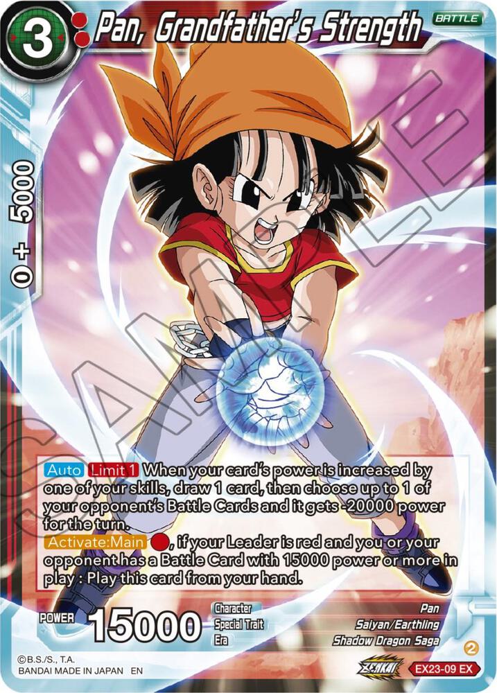 Pan, Grandfather's Strength EX23-09 card from Expansion Deck Box Set 23: Premium Anniversary Box 2023