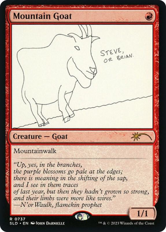 Mountain Goat 737 card from Secret Lair Drop Series