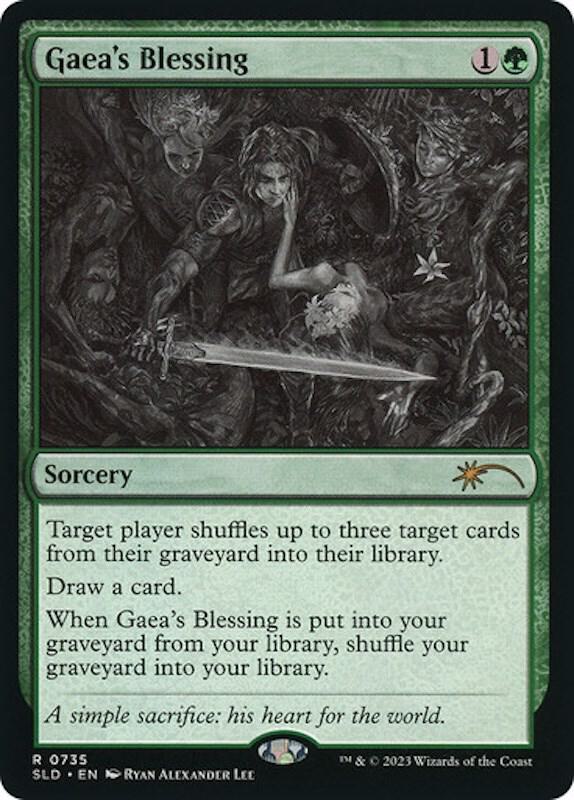 Gaea's Blessing (Sketch Showcase) 735 card from Secret Lair Drop Series