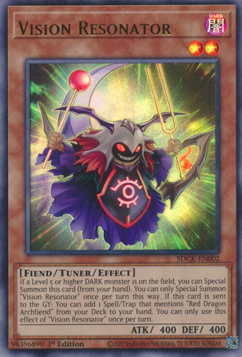 Vision Resonator SDCK-EN002 card from Structure Deck: The Crimson King