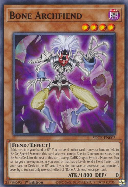 Bone Archfiend SDCK-EN003 card from Structure Deck: The Crimson King