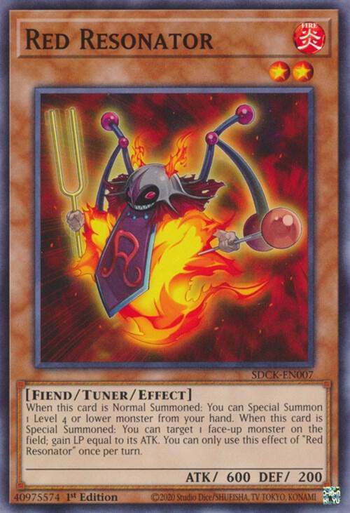 Red Resonator SDCK-EN007 card from Structure Deck: The Crimson King