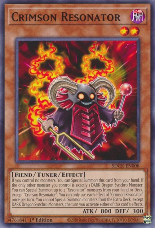 Crimson Resonator SDCK-EN008 card from Structure Deck: The Crimson King