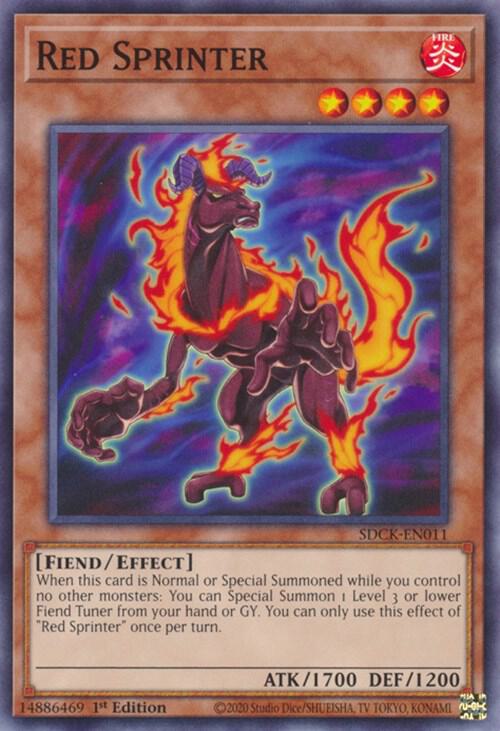 Red Sprinter SDCK-EN011 card from Structure Deck: The Crimson King