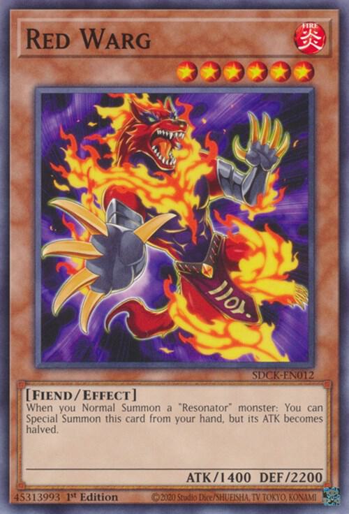 Red Warg SDCK-EN012 card from Structure Deck: The Crimson King