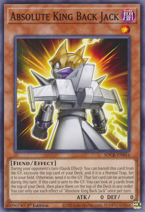 Absolute King Back Jack SDCK-EN016 card from Structure Deck: The Crimson King