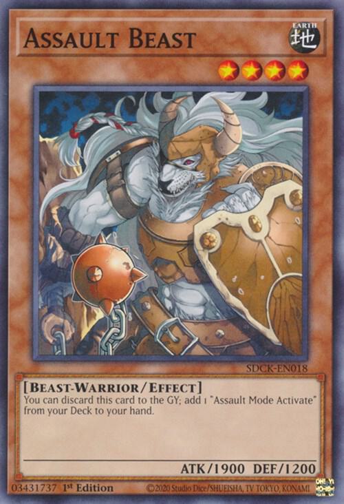 Assault Beast SDCK-EN018 card from Structure Deck: The Crimson King