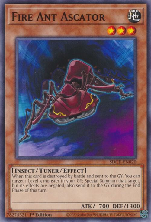 Fire Ant Ascator SDCK-EN020 card from Structure Deck: The Crimson King