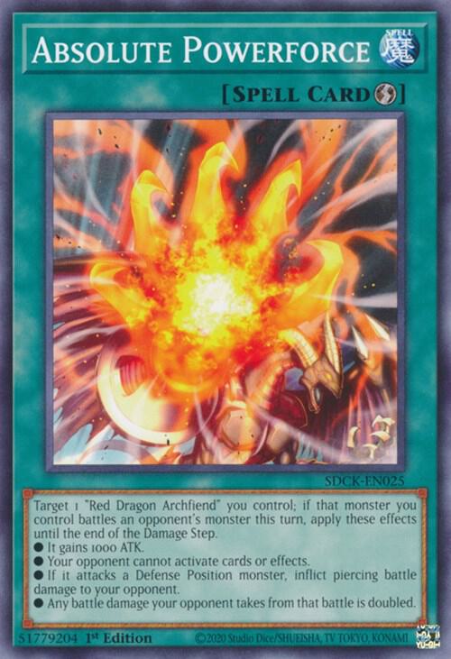 Absolute Powerforce SDCK-EN025 card from Structure Deck: The Crimson King