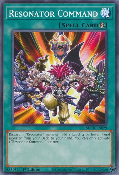 Resonator Command SDCK-EN029 card from Structure Deck: The Crimson King