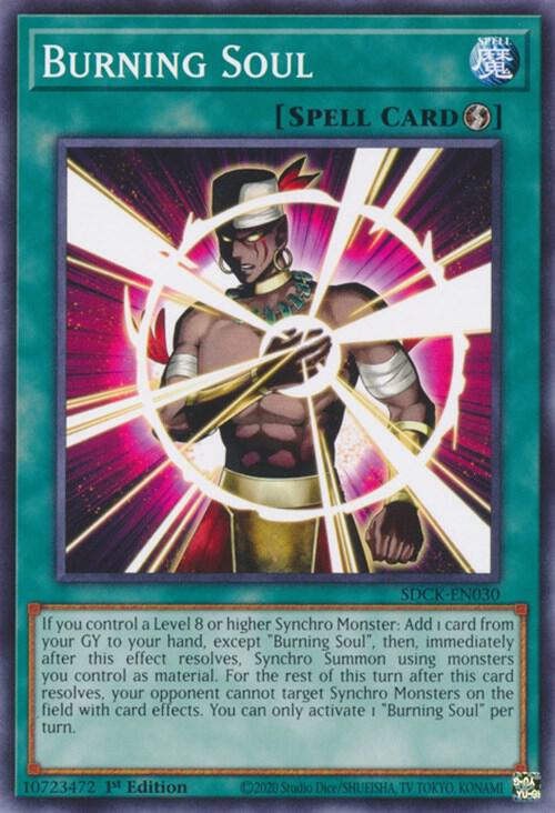 Burning Soul SDCK-EN030 card from Structure Deck: The Crimson King