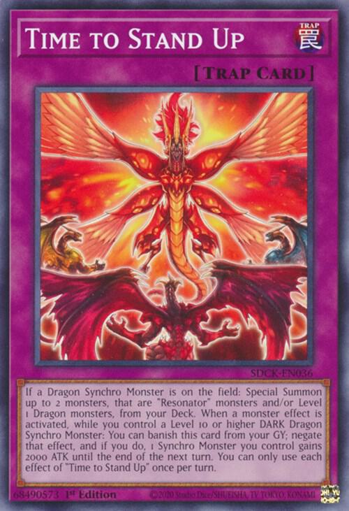 Time to Stand Up SDCK-EN036 card from Structure Deck: The Crimson King
