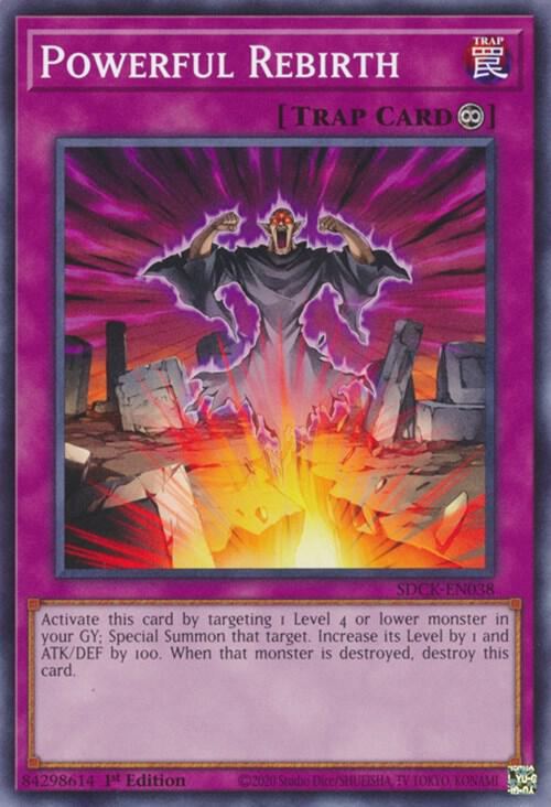 Powerful Rebirth SDCK-EN038 card from Structure Deck: The Crimson King
