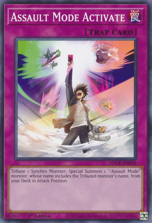 Assault Mode Activate SDCK-EN039 card from Structure Deck: The Crimson King