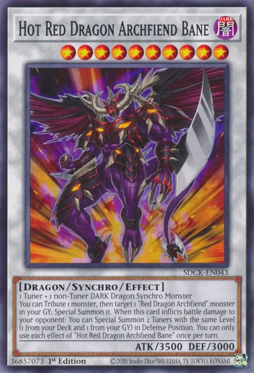 Hot Red Dragon Archfiend Bane SDCK-EN043 card from Structure Deck: The Crimson King