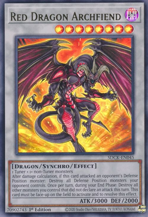 Red Dragon Archfiend SDCK-EN045 card from Structure Deck: The Crimson King