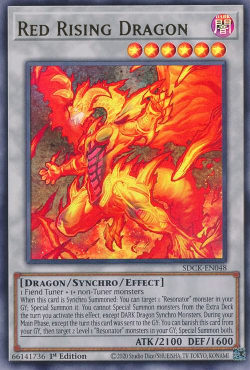 Red Rising Dragon SDCK-EN048 card from Structure Deck: The Crimson King