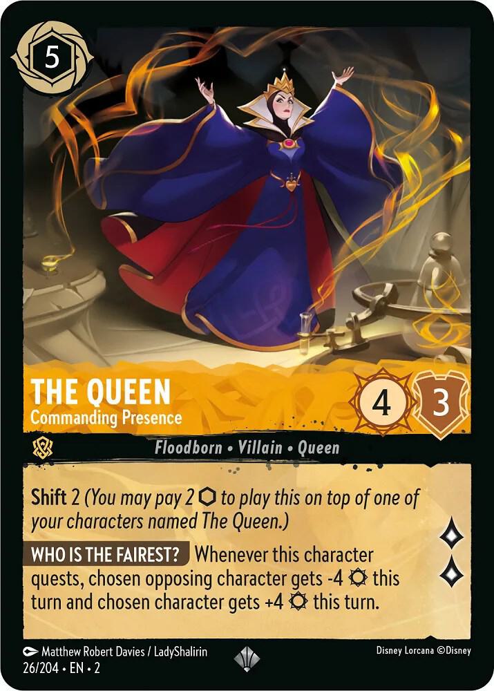 The Queen - Commanding Presence 26/204 card from Rise of the Floodborn
