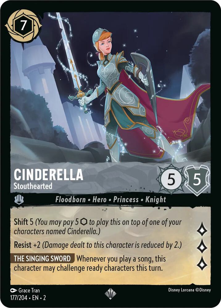 Cinderella - Stouthearted 177/204 card from Rise of the Floodborn