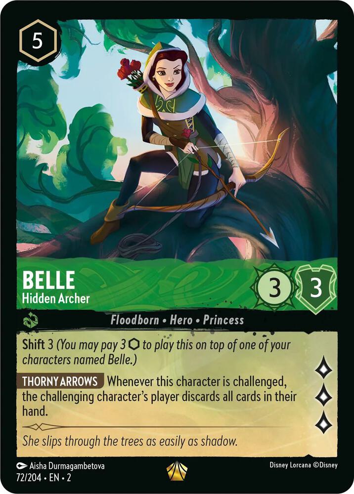 Belle - Hidden Archer 72/204 card from Rise of the Floodborn