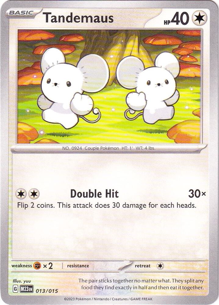 Tandemaus 013/015 card from McDonald's Promos 2023